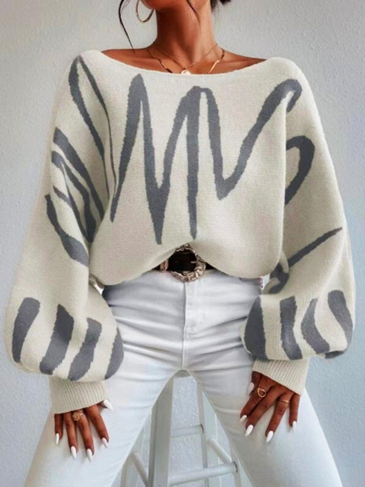 Baggy Long Sleeve Round Neck Sweater