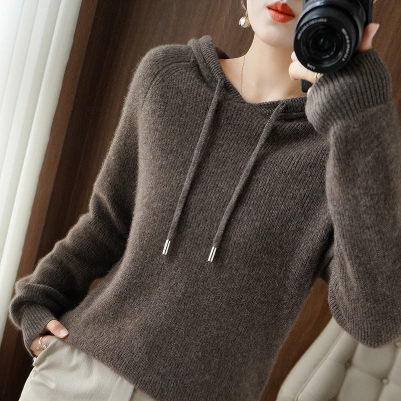 JAMILA - Comfortable Cashmere Hoodie Sweater