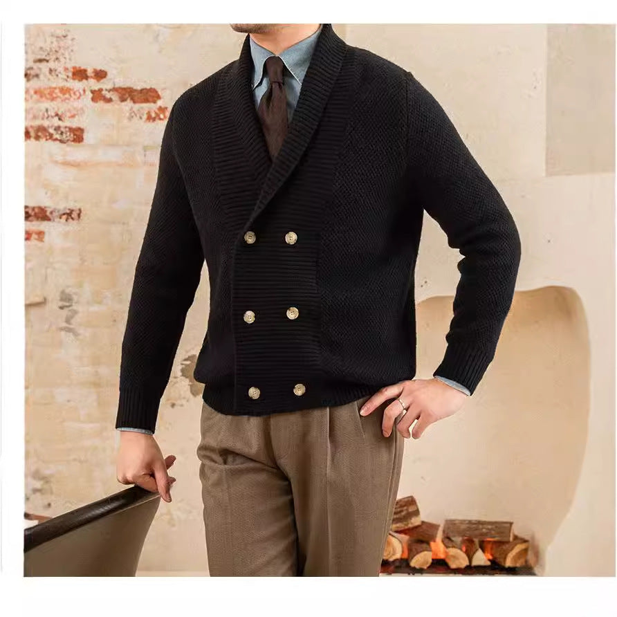 Victor™ - Classic Cardigan with Double Row