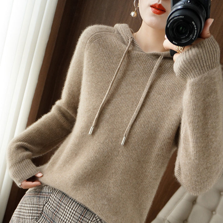 JAMILA - Comfortable Cashmere Hoodie Sweater