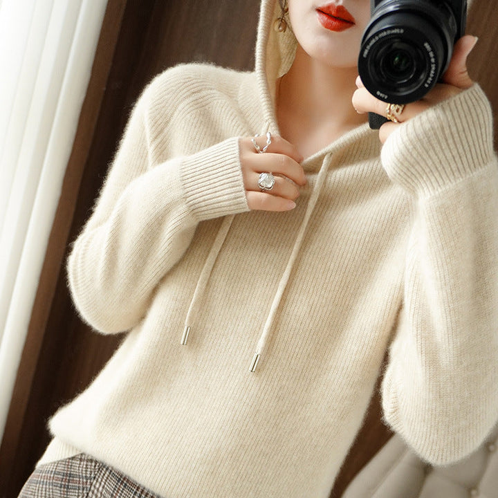 JAMILA - Comfortable Cashmere Hoodie Sweater