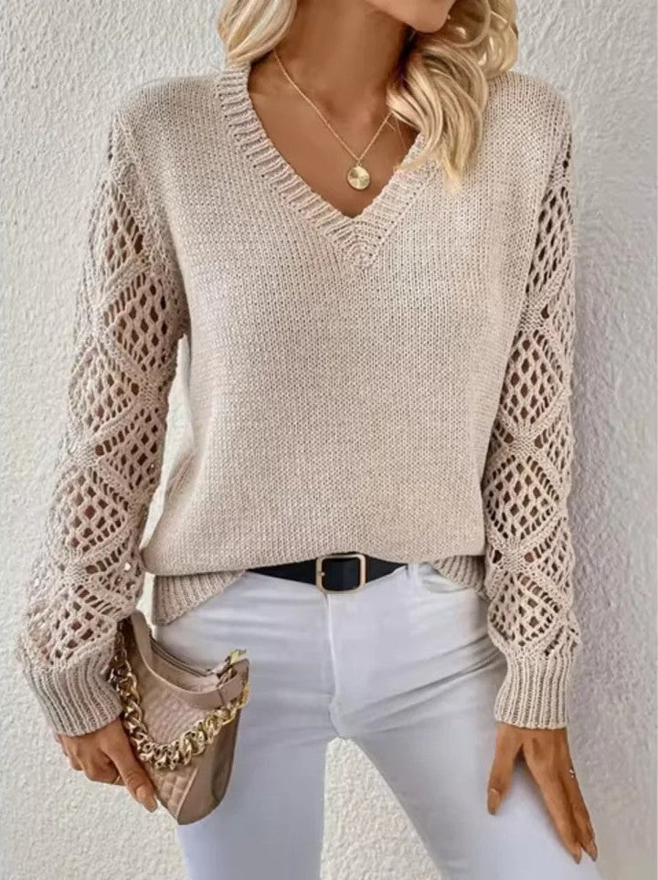 Lona™ | Knitted Sweater with V-Neck