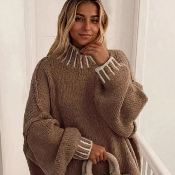 Nina - Oversized Turtleneck Sweater