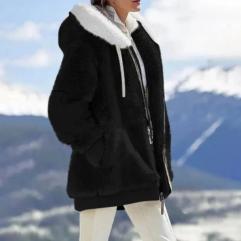 Alaska | Women's Winter Coat Jacket with Stripes