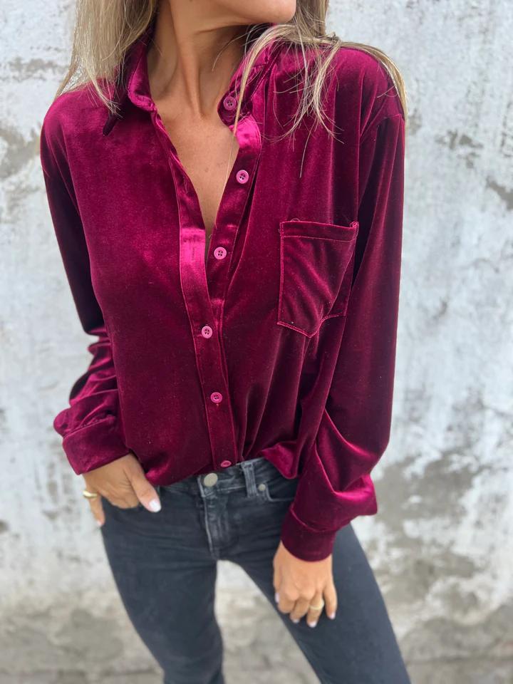 Chiara™ | Velvet Shirt