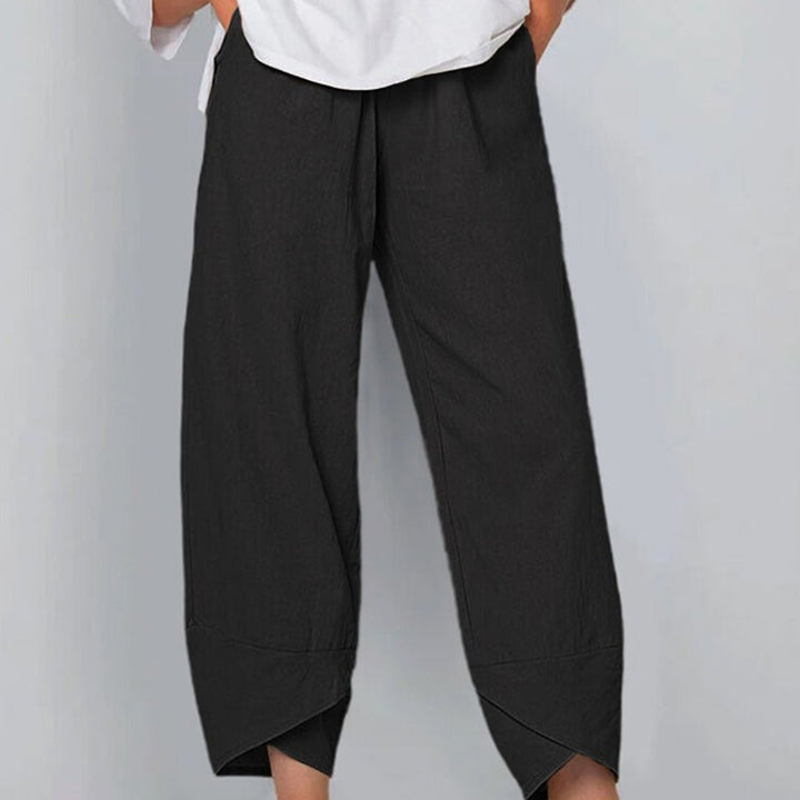 Casual Pants Made from Cotton and Linen