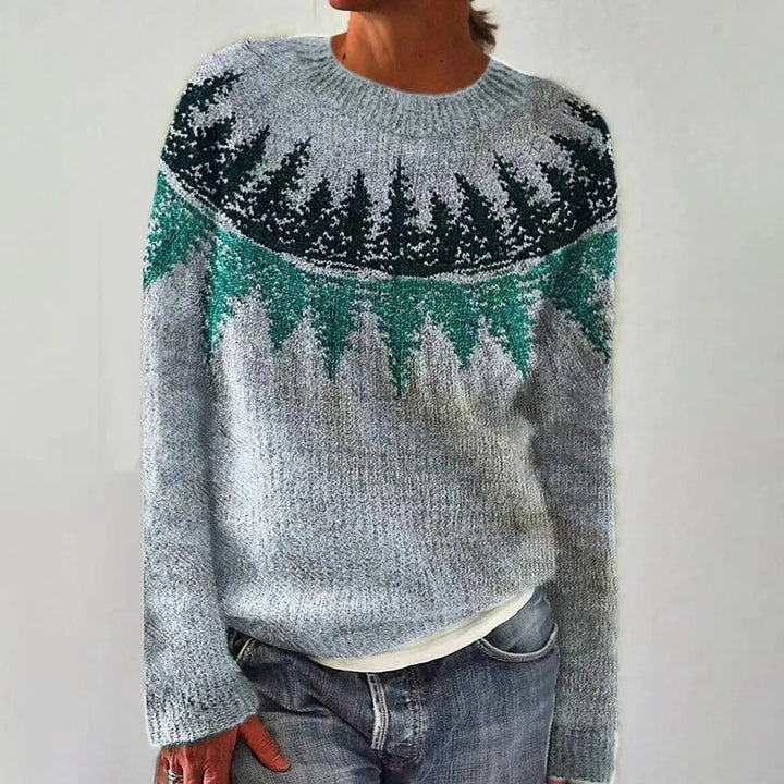 CHRISTINA | RETRO KNITTED SWEATER