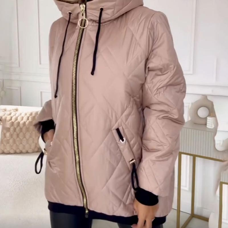 Winter Fashionable High-neck Parka Coat