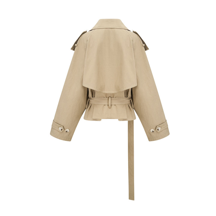 Justine - belted waist trench coat