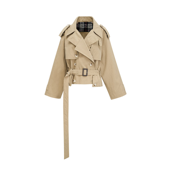 Justine - belted waist trench coat